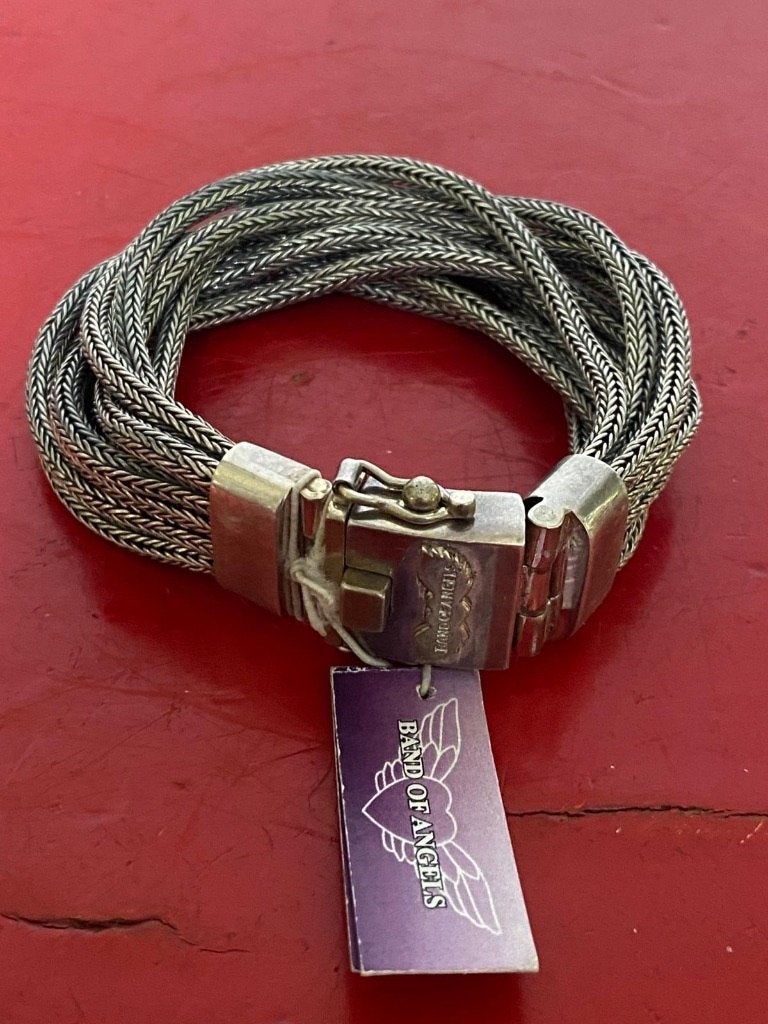 zilveren armband Band of Angels, massief sterling zilver, Verzenden, Zo goed als nieuw, Zilver, Zilver
