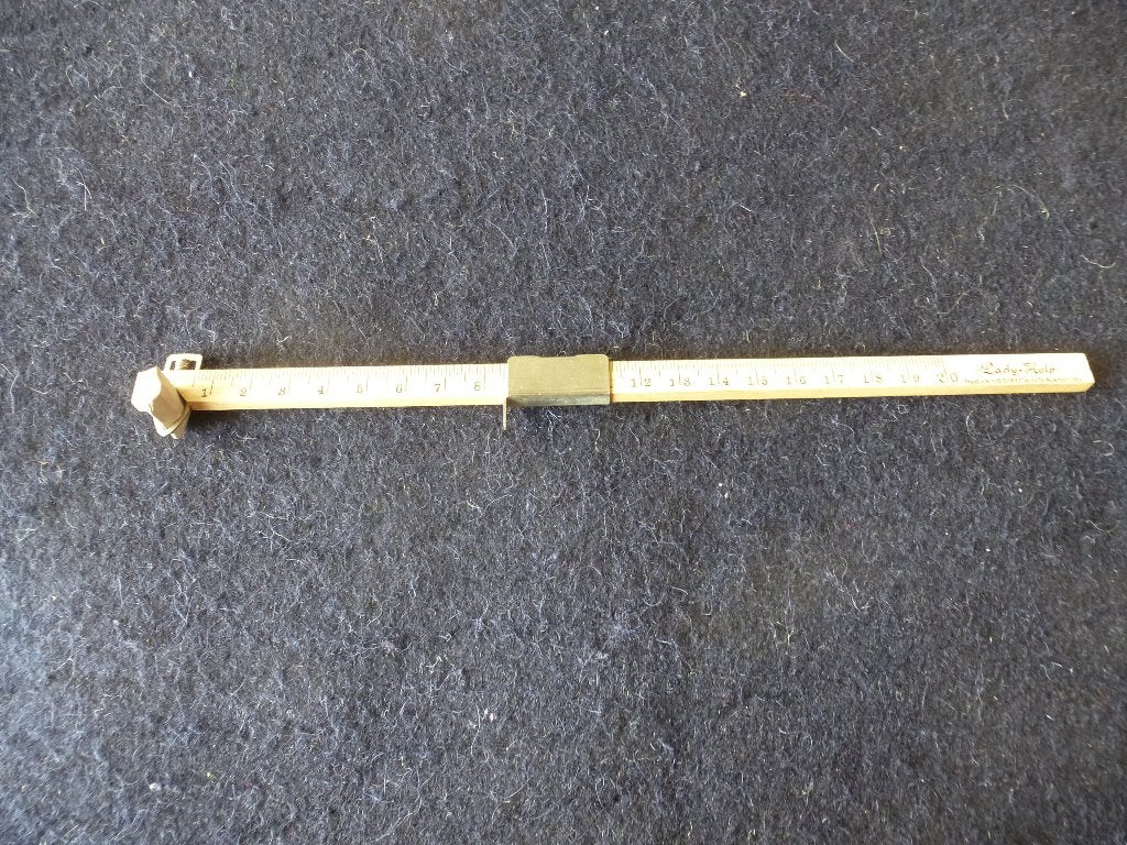 vintage rokzoom meter, 20 cm, Ophalen of Verzenden, Zo goed als nieuw, Overige typen