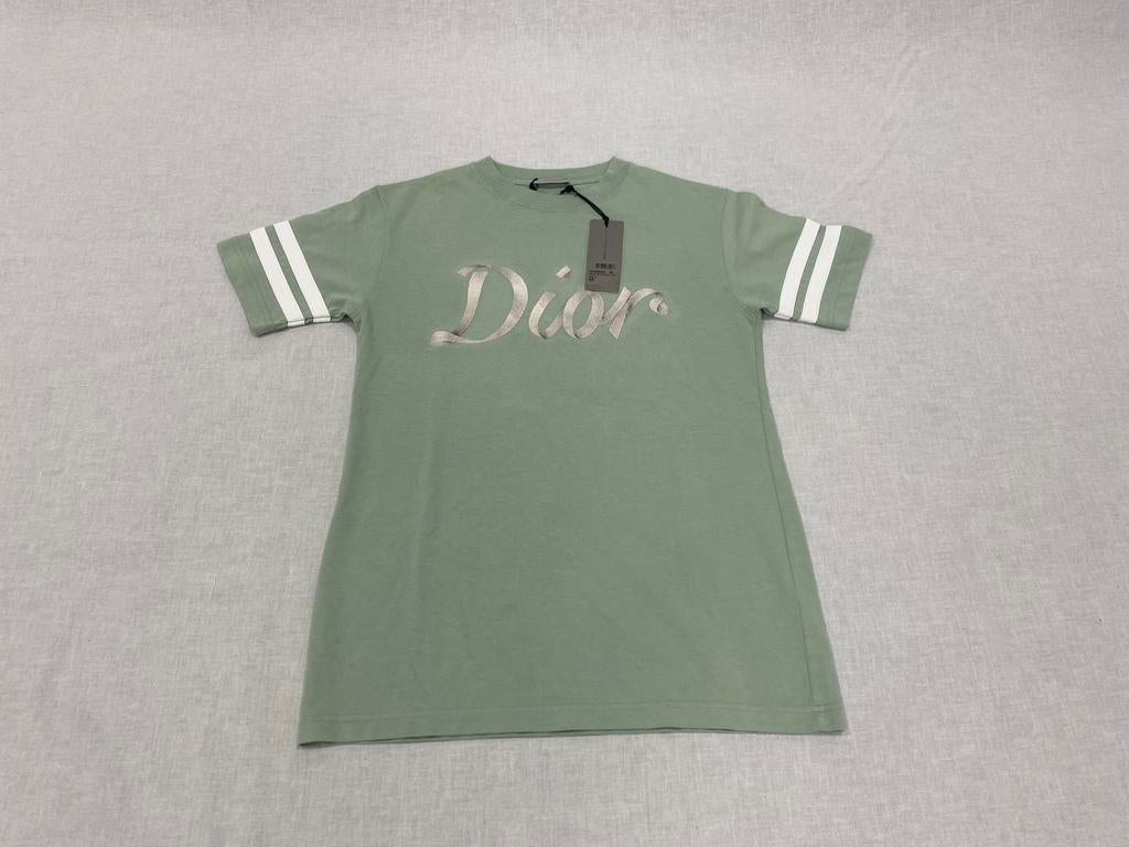 Dior T-Shirt Embroidered Logo Green Size XS, Verzenden, ., Zo goed als nieuw, .