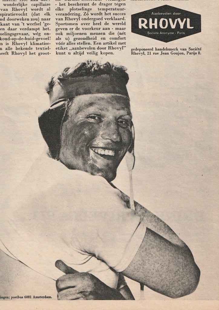 Retro reclame 1964 Rhovyl heren ondergoed voor sporters, Verzenden, Overige typen