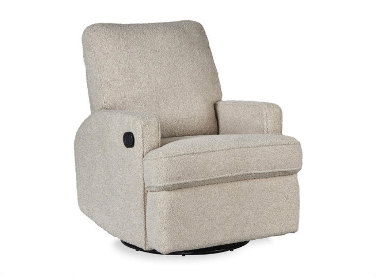 Quax Swivel & Gliding Recliner – Teddy Taupe, Ophalen, Zo goed als nieuw, Stof, 75 tot 100 cm