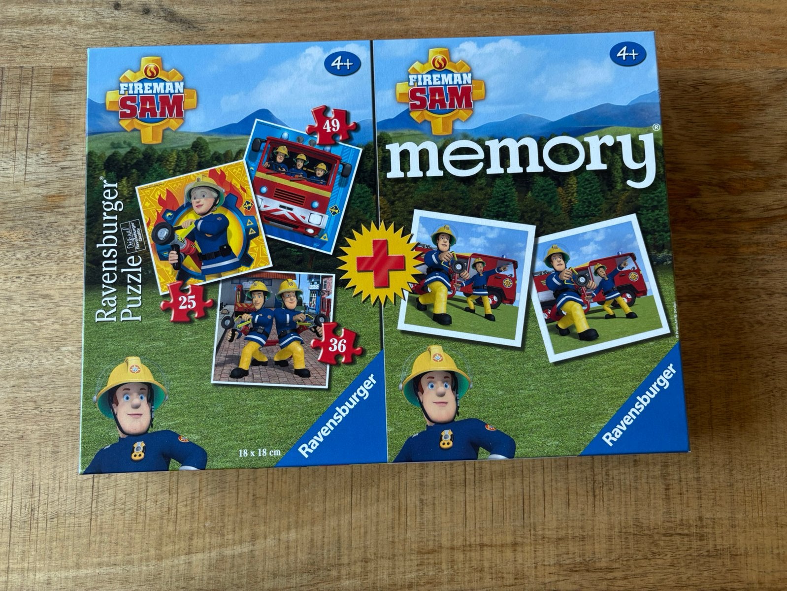 Brandweerman Sam Ravensburger puzzels + Memory, Ophalen, Zo goed als nieuw