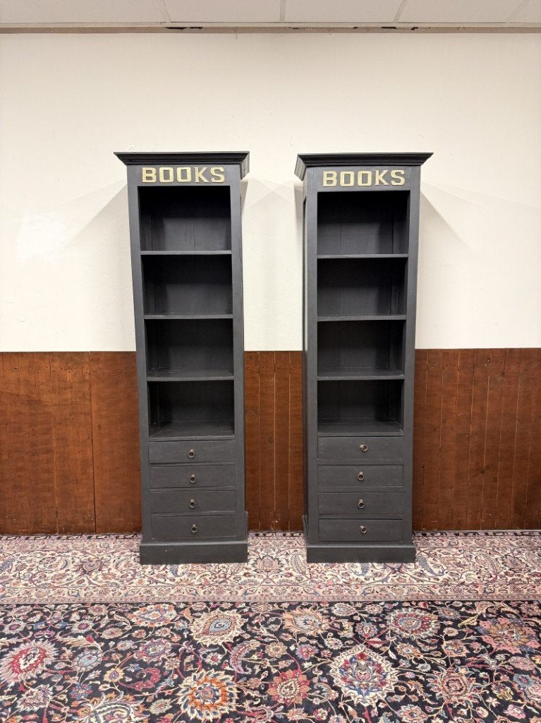 Klassiek Engelse Books Boekenkast Zwart, Ophalen of Verzenden
