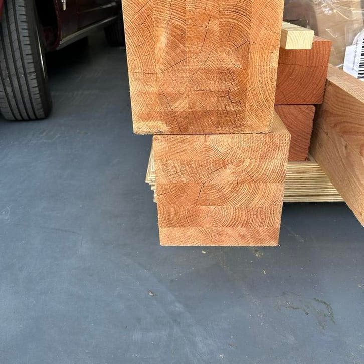 1  dikke Douglas paal 20x20 nu in prijs verlaagd !!, Ophalen, Nieuw, Balk, Overige houtsoorten