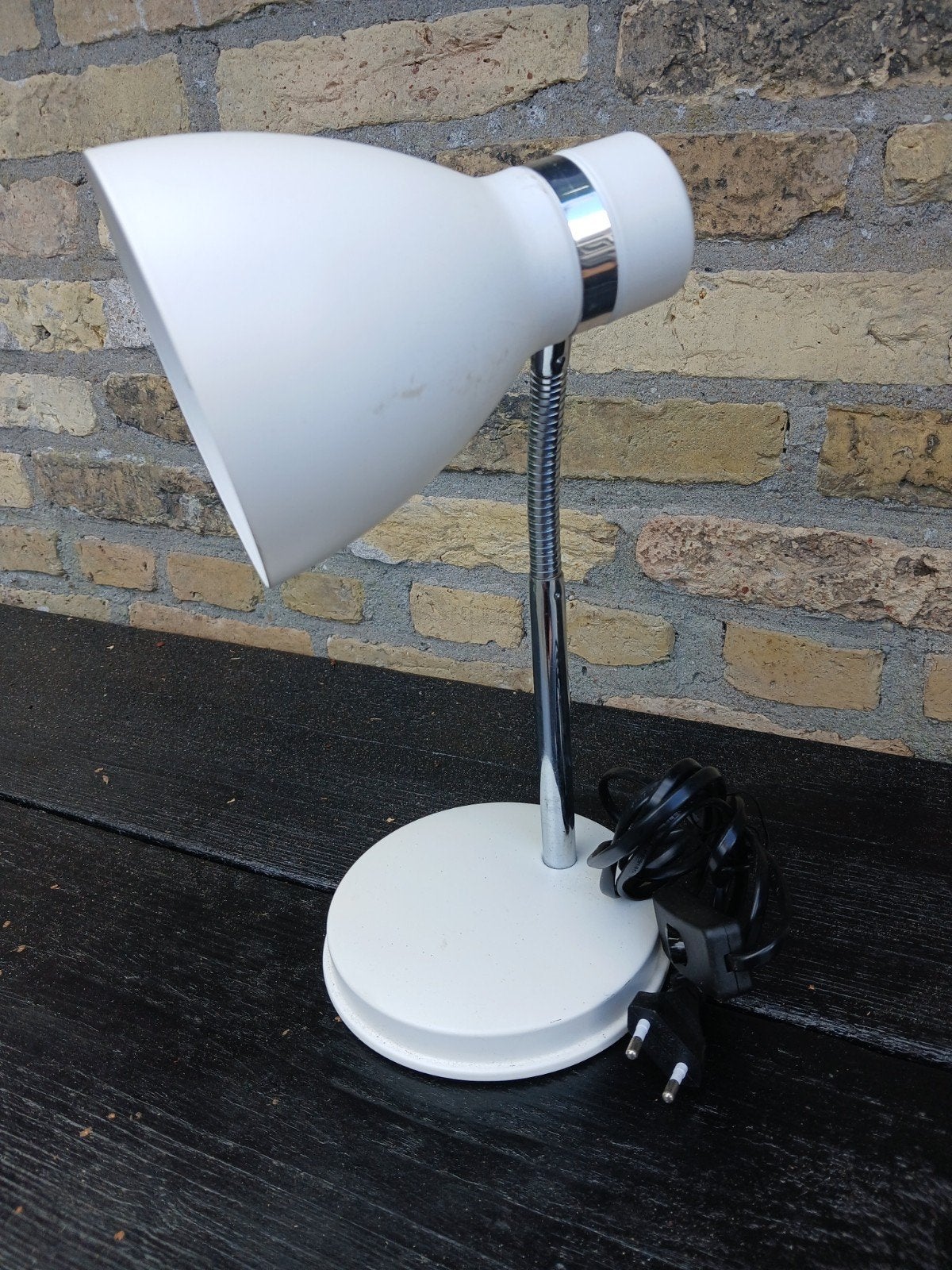 ZEER NETTE TAFEL LEESLAMP(RETRO), Bureaulamp, Wit, Ophalen of Verzenden, Metaal