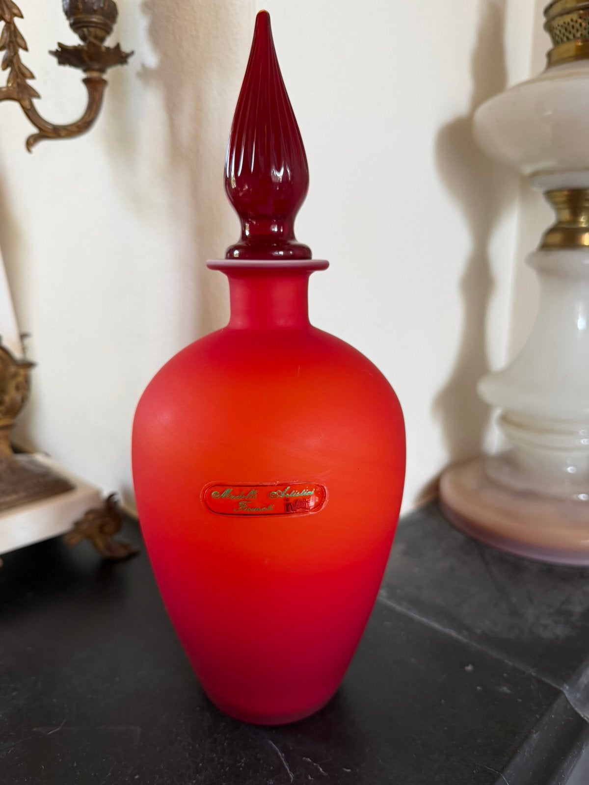 Empoli IVAT UV Reactive Italiaanse Karaf, Antiek en Kunst, Ophalen of Verzenden