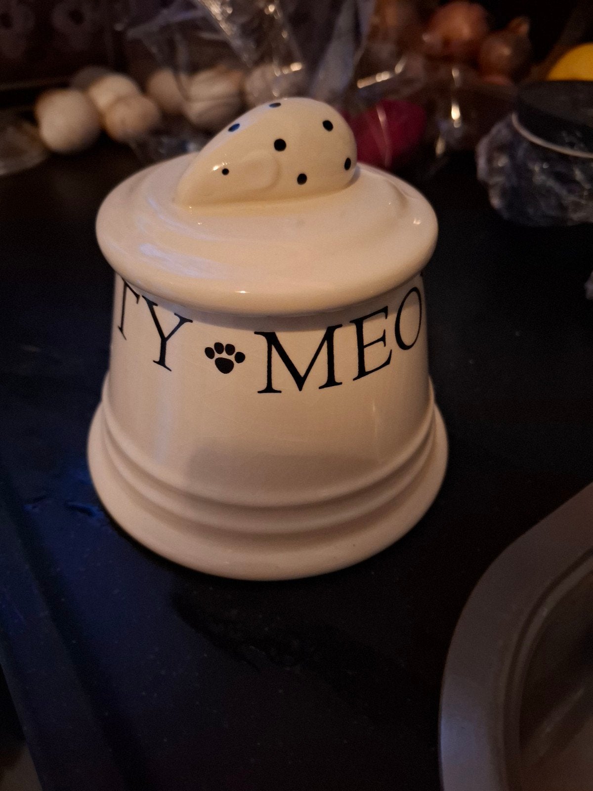 Snoeppot voor poezensnoepjes jaren 90, Antiek en Kunst, Ophalen of Verzenden