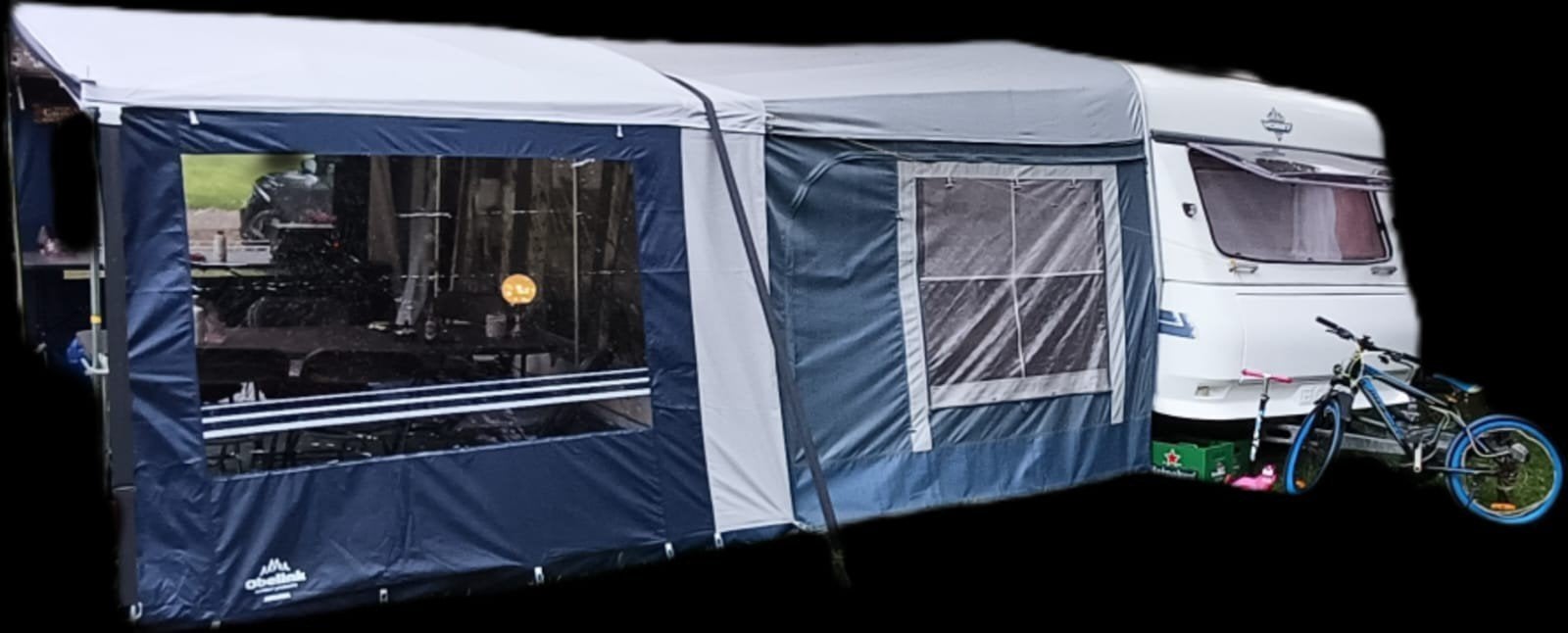 Complete caravan met voortent, luifel en buitenkeuken, Hobby, Particulier, Tot en met 5, Rondzit