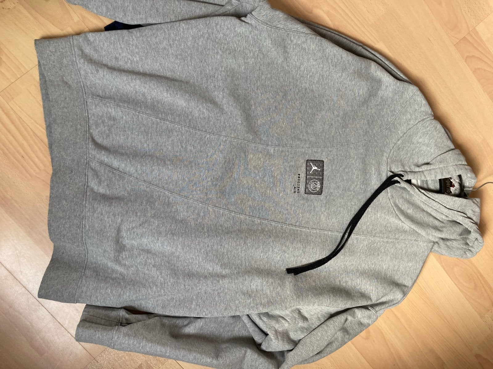 Jordan x PSG Hoodie Grijs Maat XXL valt als xl nieuw, Ophalen of Verzenden, Nieuw, Overige maten, Grijs