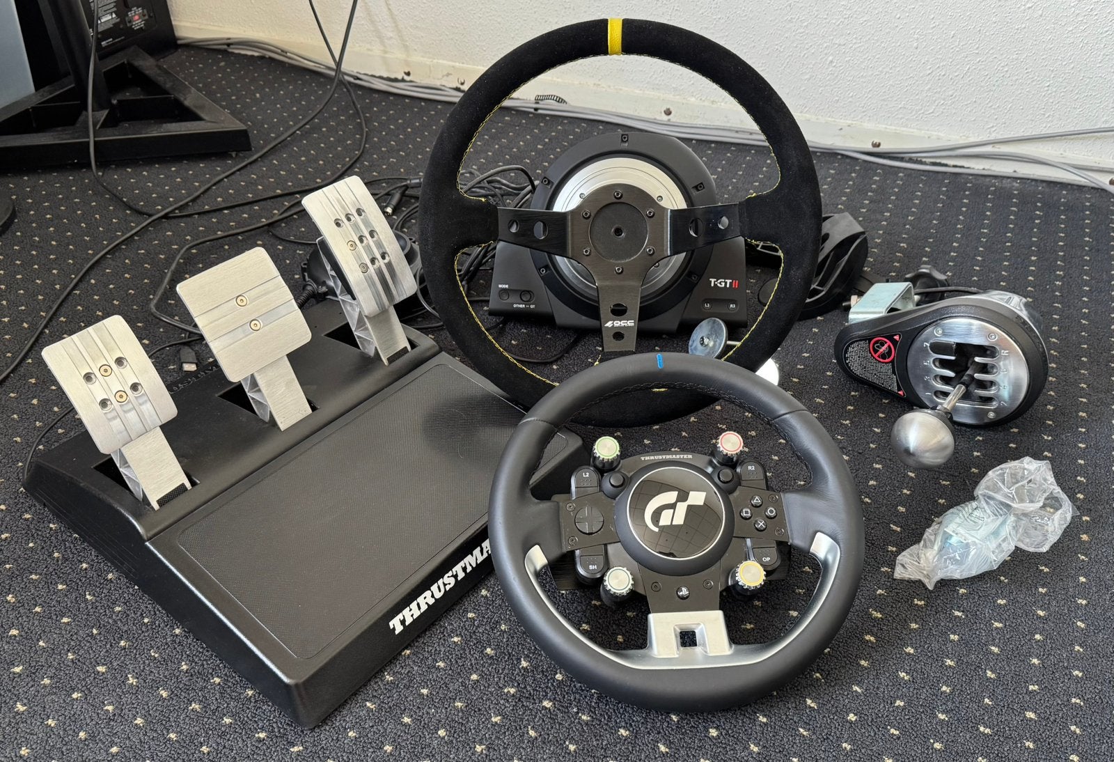 Thrustmaster T-GT II + TH8A + OCC stuur 35 cm, Ophalen, Zo goed als nieuw