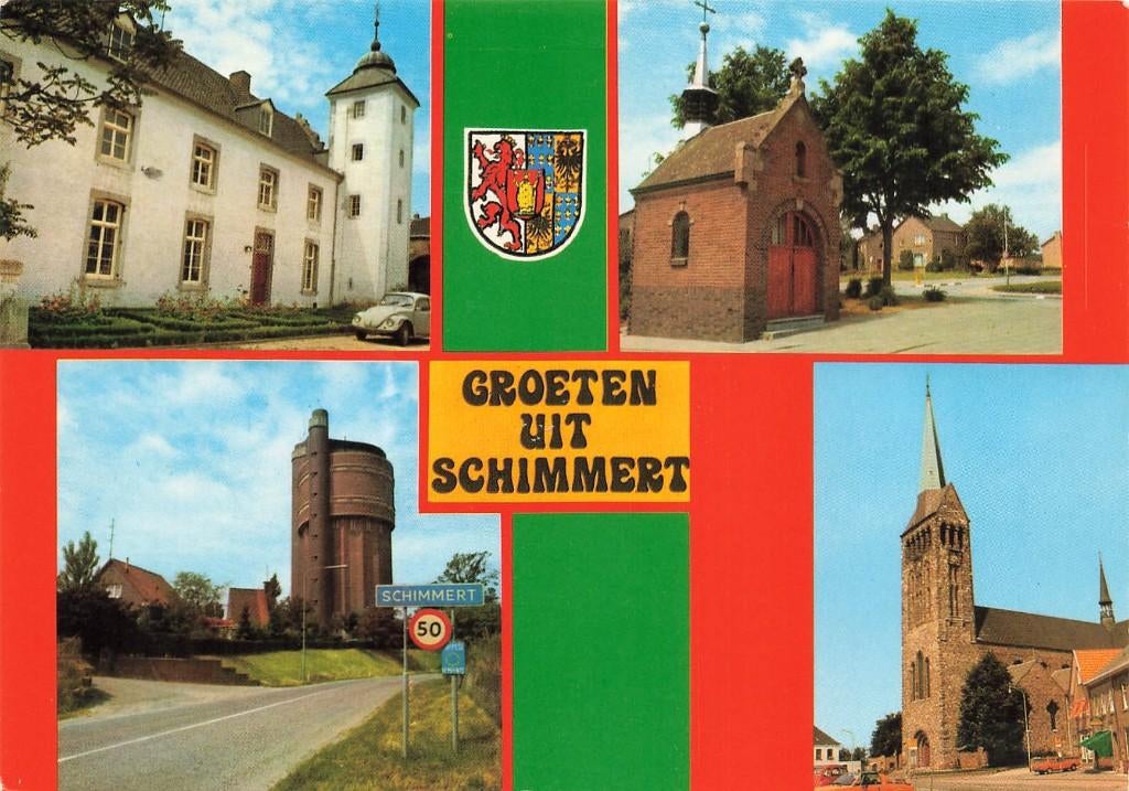 Groeten uit Schimmert, Verzamelen, Ansichtkaarten | Nederland, Ophalen of Verzenden, 1980 tot heden, Gelopen, Limburg