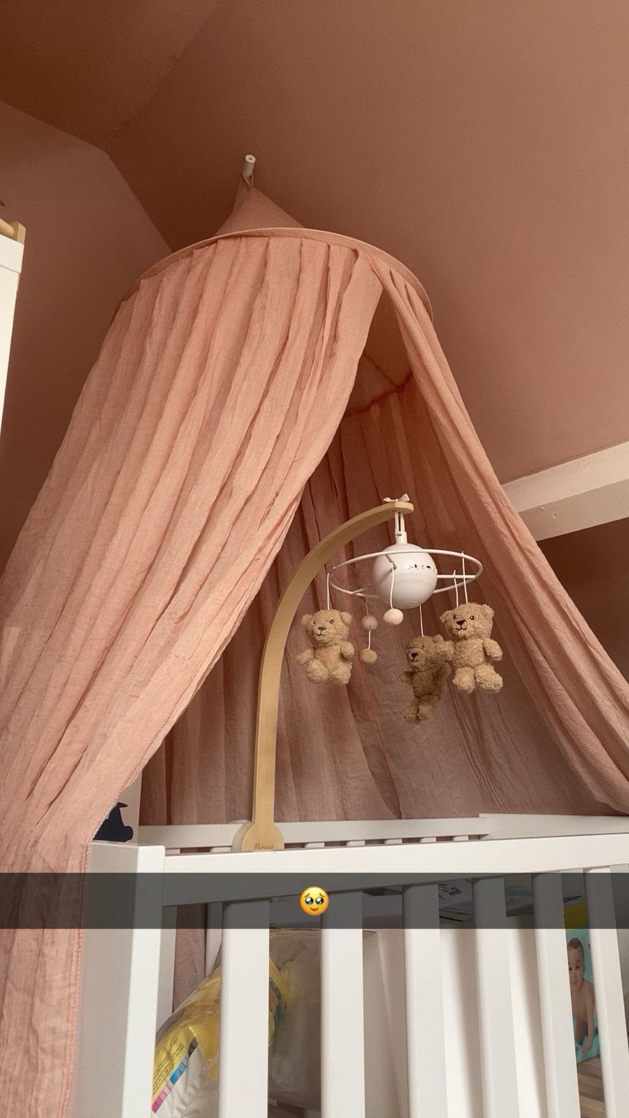 Pale pink bedhemel met standaard, Ophalen, Nieuw, Klamboe