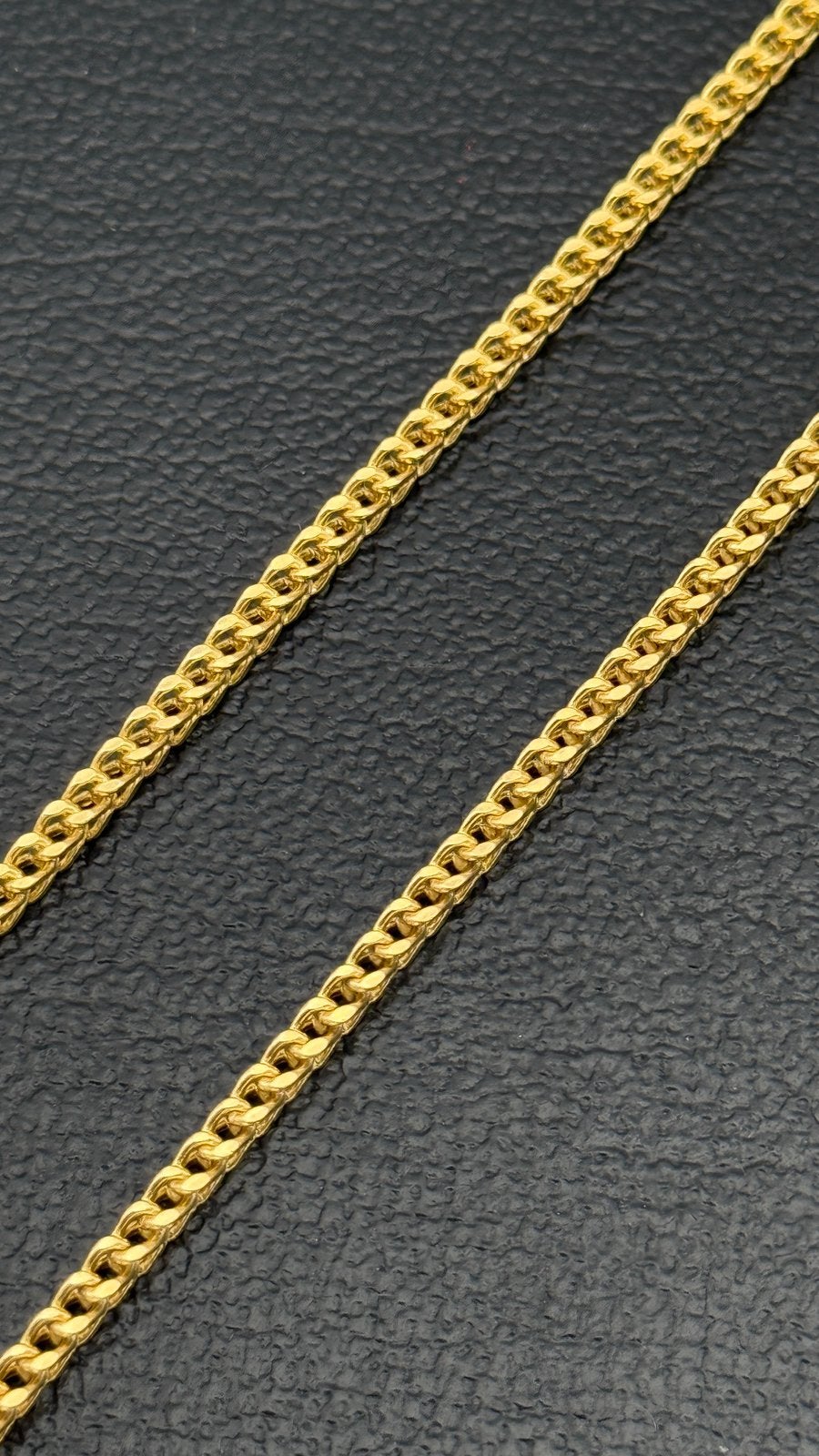 14 karaat goud vossenstaart schakel ketting 65 cm - nieuw, Nieuw, Ophalen of Verzenden, Nvt, Nvt