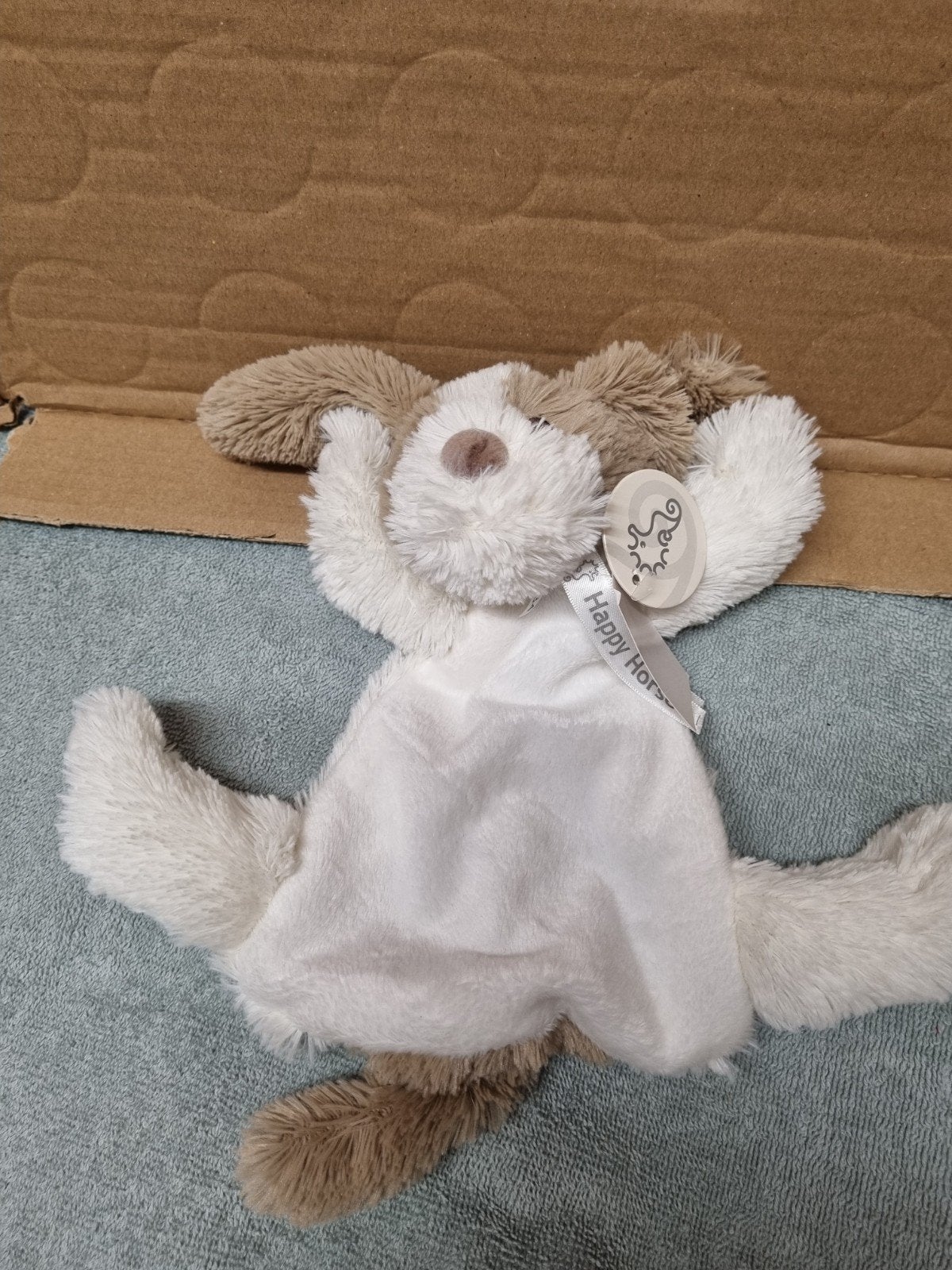 happy horse knuffel hond doekje nieuwe nr 6, Ophalen of Verzenden, Nieuw, Hond