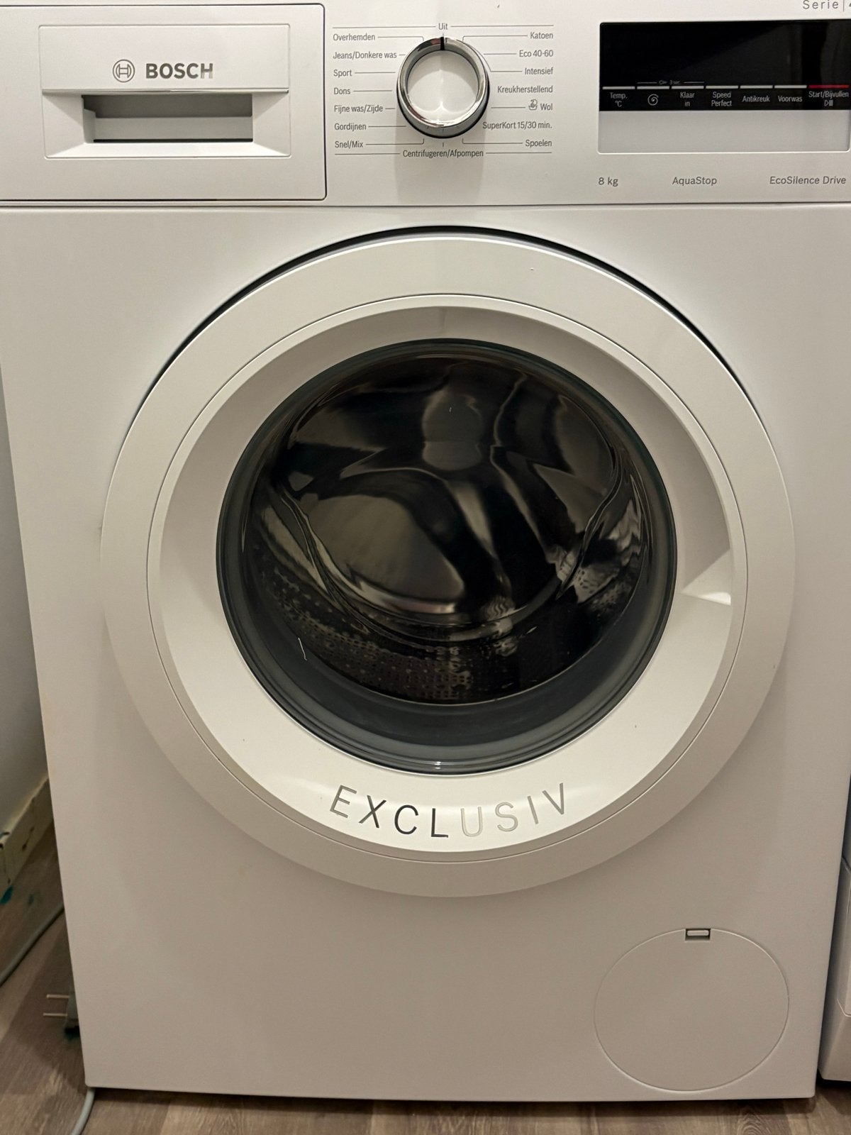 Bosch Exclusiv Serie 4 Wasmachine 8kg, Ophalen, 1200 tot 1600 toeren, 8 tot 10 kg, Zo goed als nieuw
