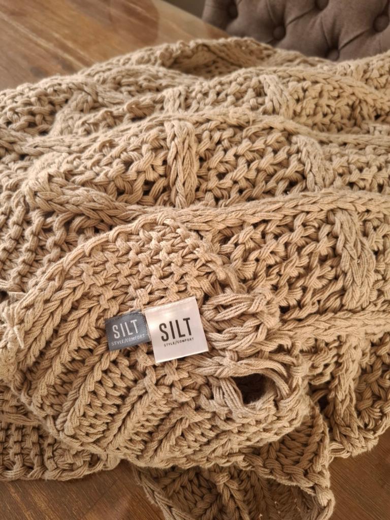 Silt woondeken, Huis en Inrichting, Woonaccessoires | Plaids en Woondekens, Ophalen, Zo goed als nieuw