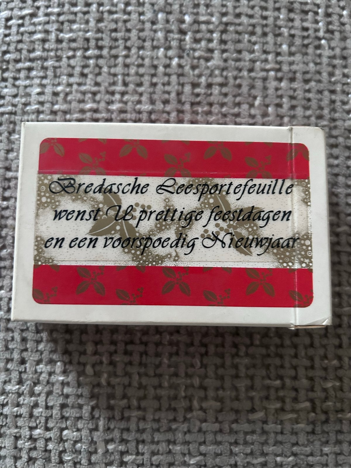 Vintage Breda Leesportefeuille Kerst kaarten speelkaarten, Verzamelen, Ophalen of Verzenden, Nieuw