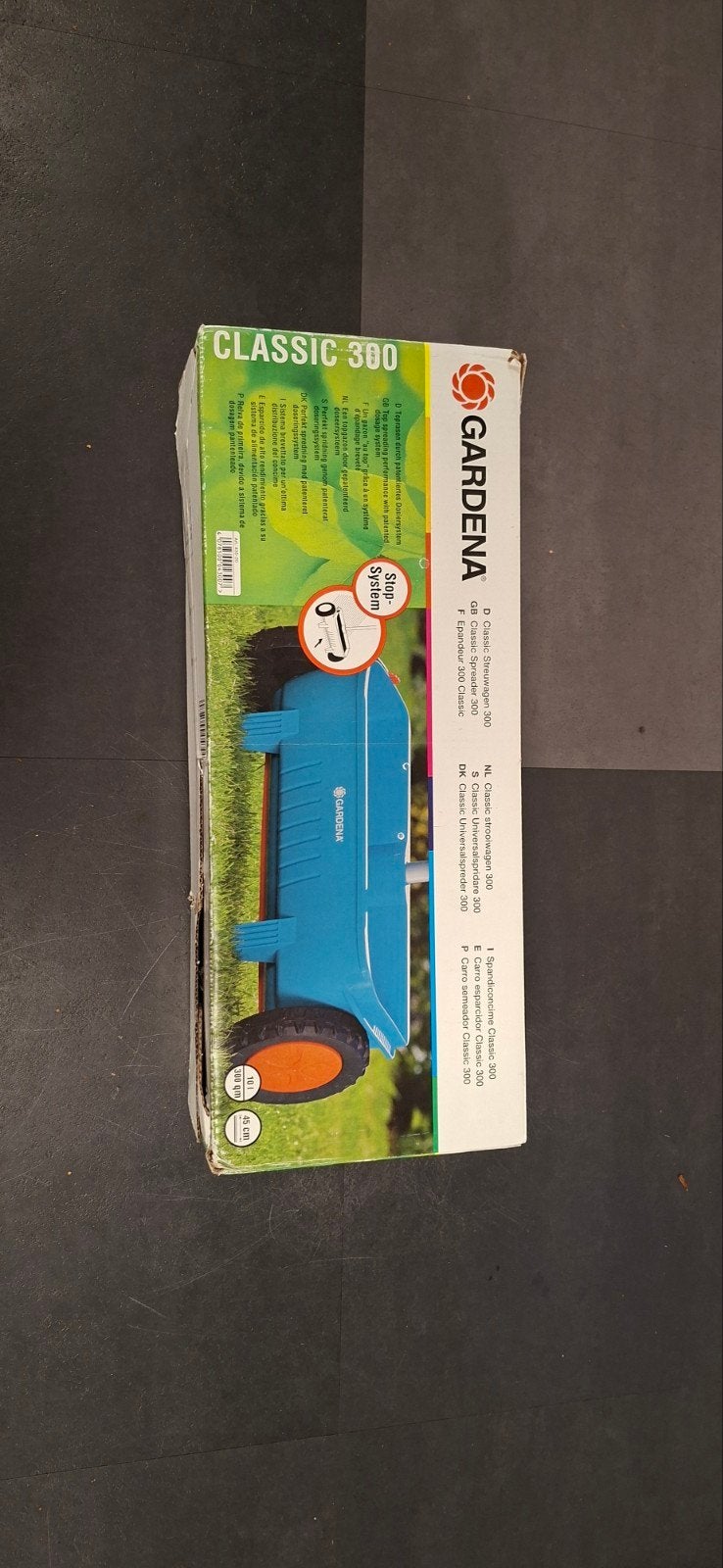 GARDENA Classic 300 Strooiwagen - Nieuw in doos, Ophalen of Verzenden, Nieuw