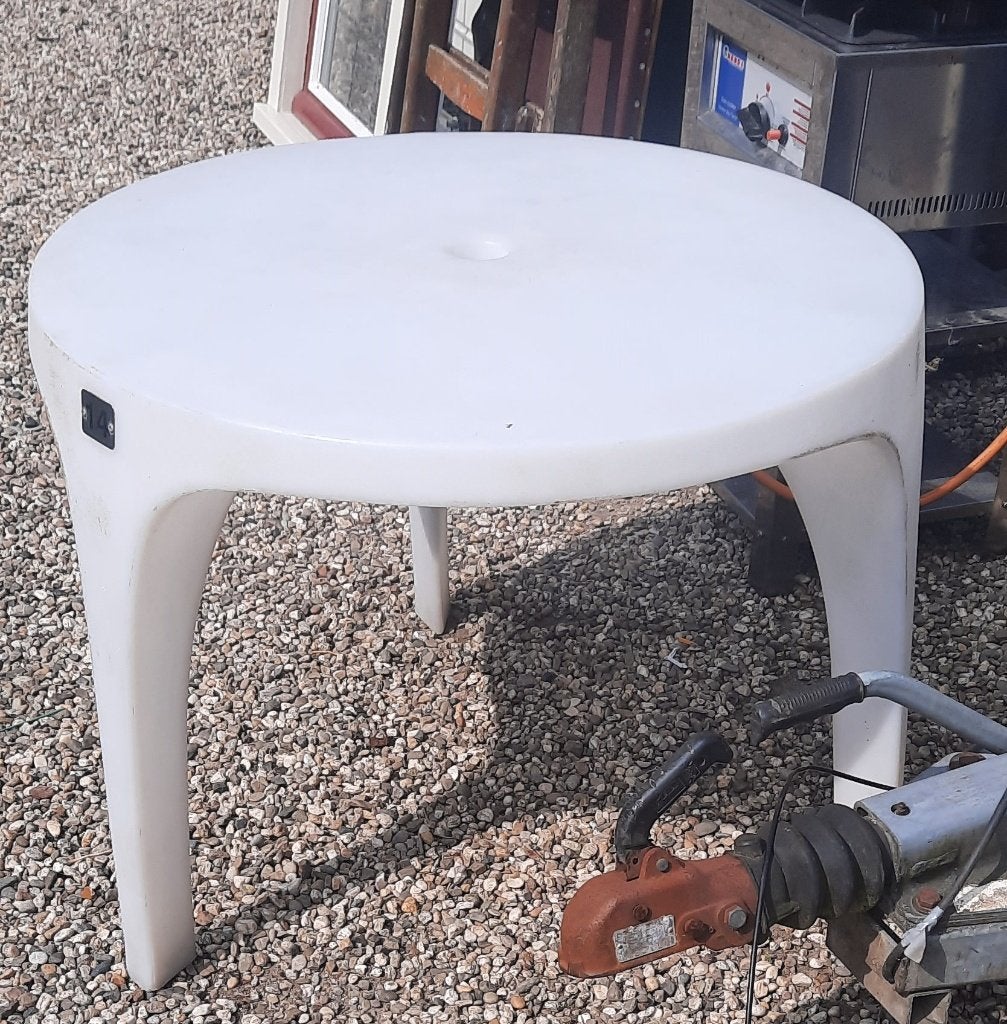 Tuintafel, Tuin en Terras, Tuintafels, Ophalen, Kunststof, Gebruikt, Rond