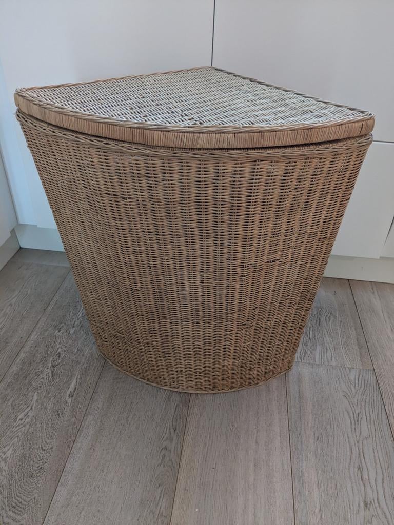 Grote rieten wasmand, Ophalen, Rechthoekig, Riet