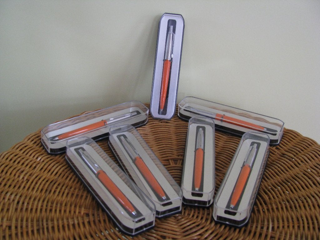 Parker JOTTER pen * 7 x NIEUW + doosje * oranje * voor € 30, Nieuw, Met doosje, Ophalen of Verzenden, Parker