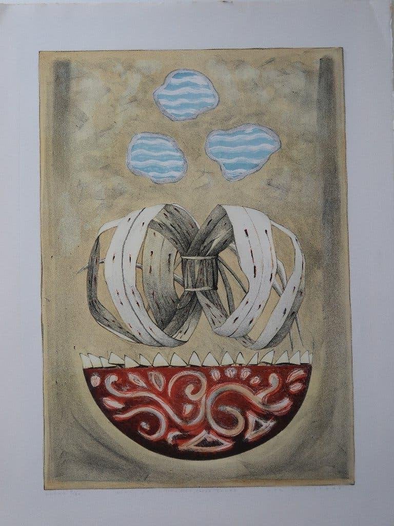 Litho van lon Butterstedt 42x 60 cm, Ophalen