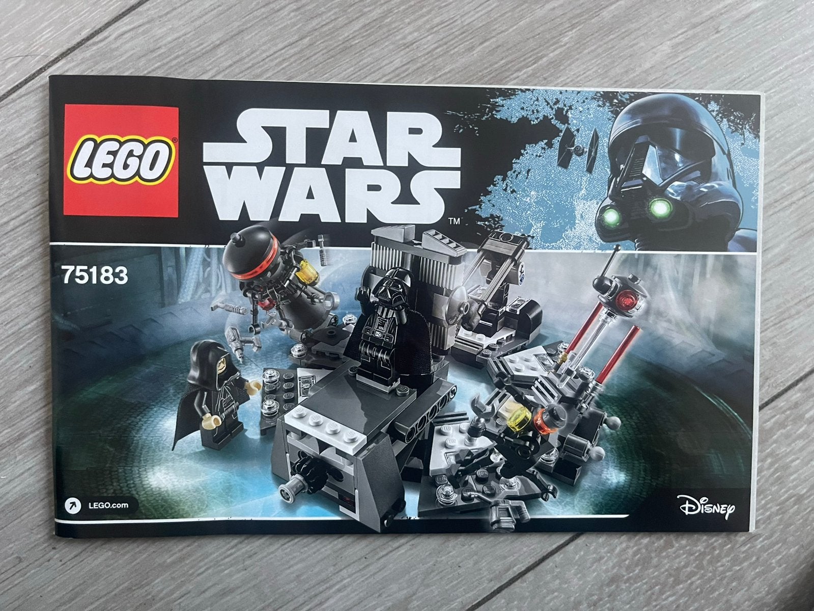 Lego Star Wars 75183 Darth Vader Transformatie Handleiding, Kinderen en Baby's, Speelgoed | Duplo en Lego, Gebruikt, Star Wars