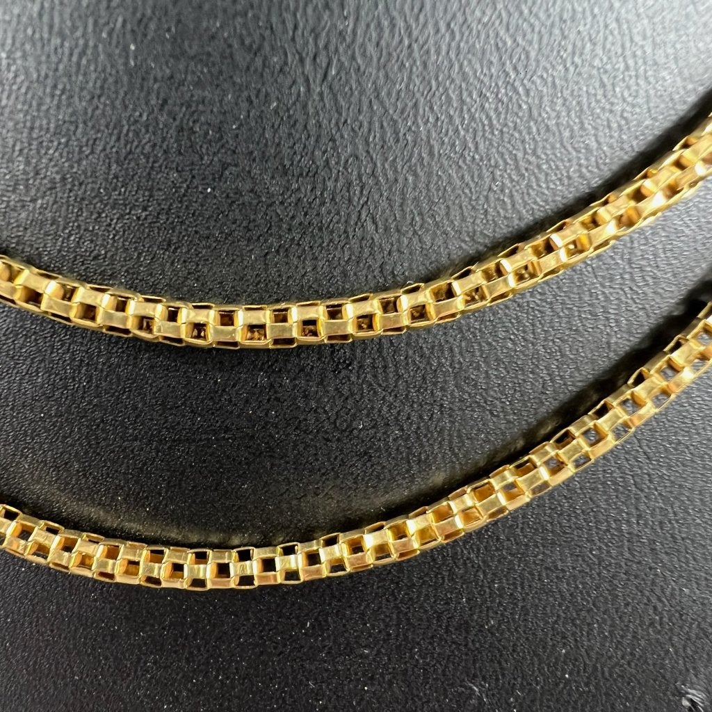 Gouden Ketting | 18k | 15,58g | venetiaan | 80cm | 415748, Ophalen of Verzenden, Gebruikt, Goud, Goud