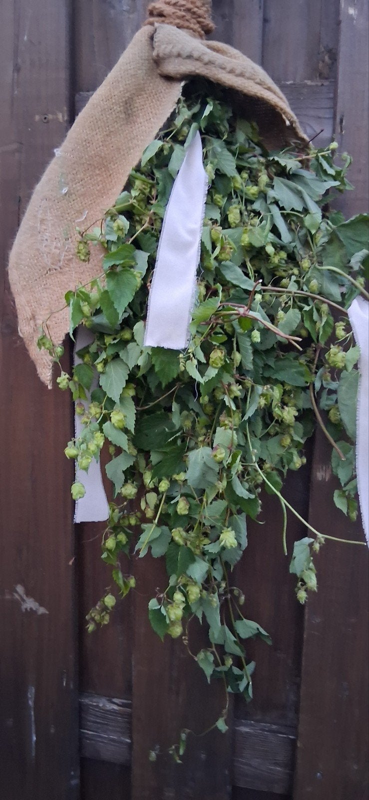 toef van jute en verse hop, Huis en Inrichting, Ophalen of Verzenden, Gebruikt