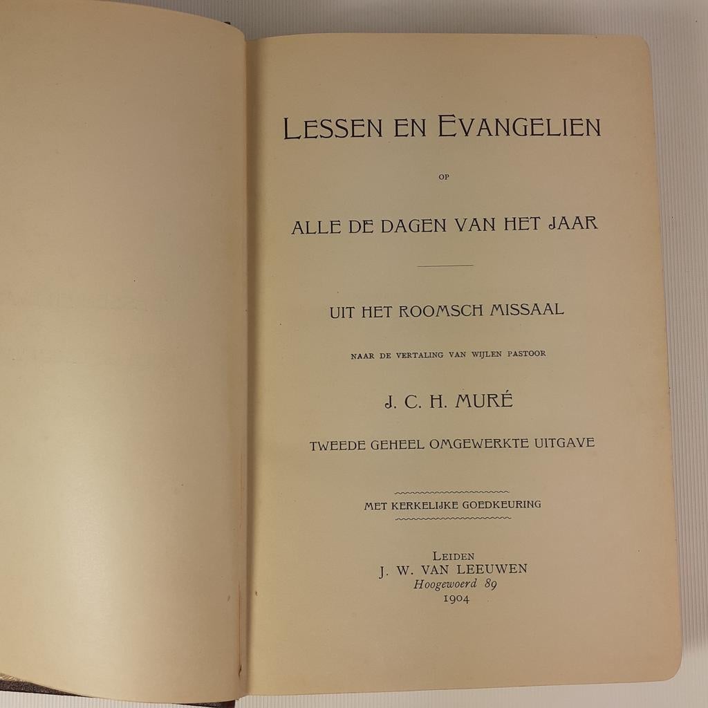 Lessen en Evangelien - Roomsch Missaal - J.C.H. Muré 1904, Gelezen, J. C. H. Muré, Christendom | Katholiek, Ophalen of Verzenden