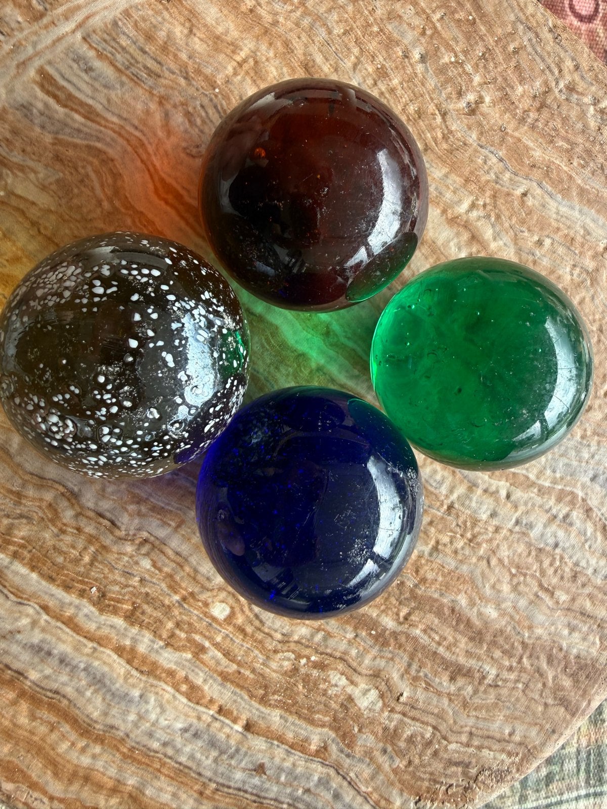 Knikkers 6cm diameter - set van 4, Ophalen of Verzenden, Zo goed als nieuw