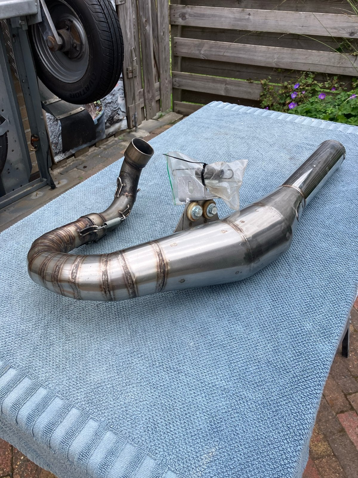 Vespa PX200 Handgemaakte uitlaat  (gebruikt), Motoren, Ophalen of Verzenden, Gebruikt