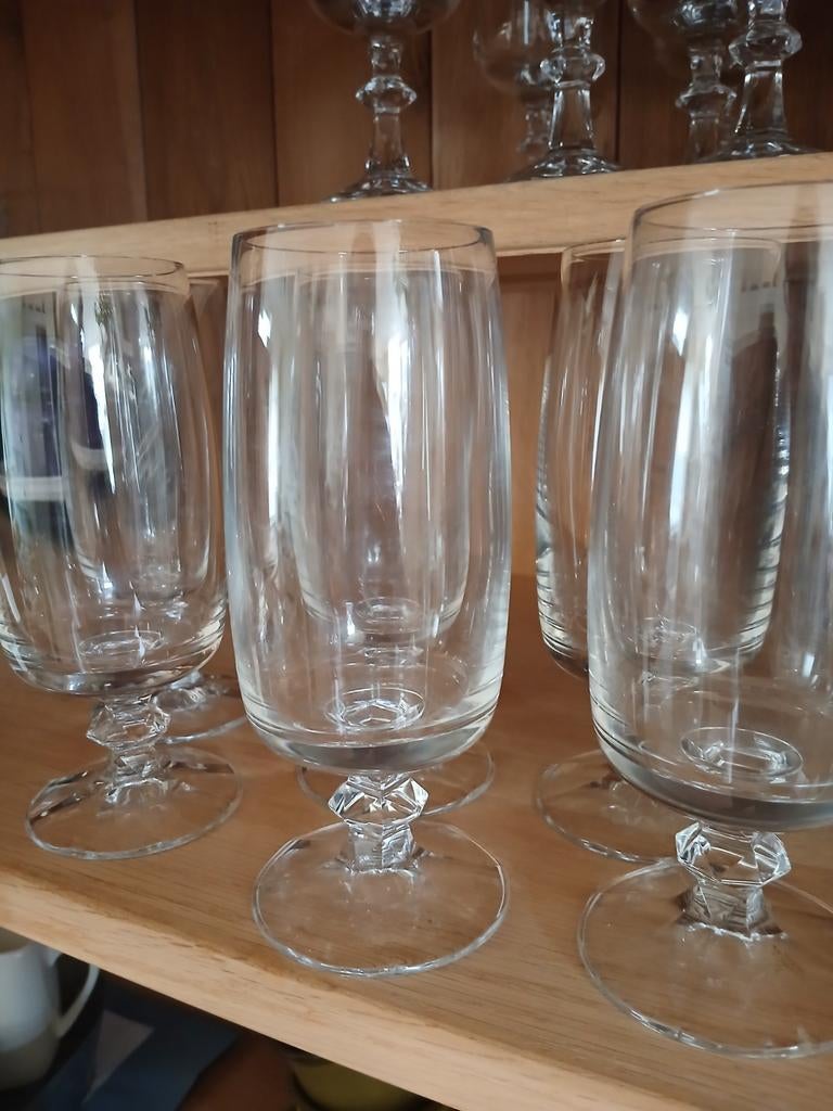 6 kristallen bierglazen, Ophalen