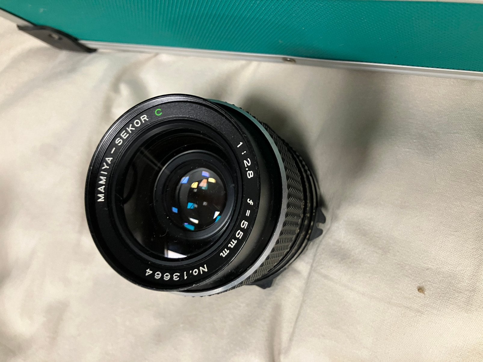 Mamiya sekor c 55mm lens, Ophalen of Verzenden, Zo goed als nieuw, Standaardlens