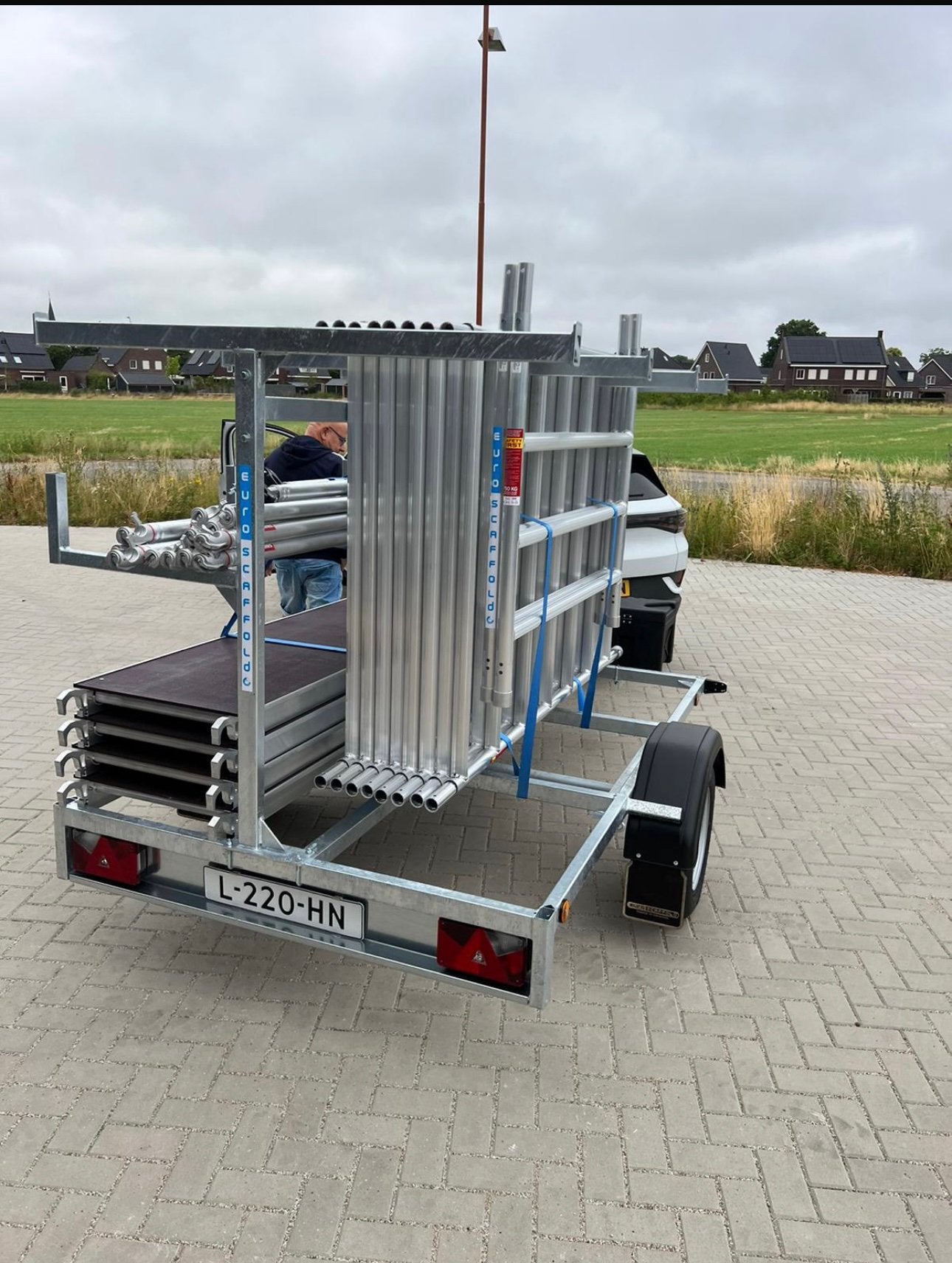 Euro Scaffold Rolsteiger op Aanhanger - Nieuwstaat, Ophalen, Zo goed als nieuw, Rolsteiger of Kamersteiger, 5 meter of hoger