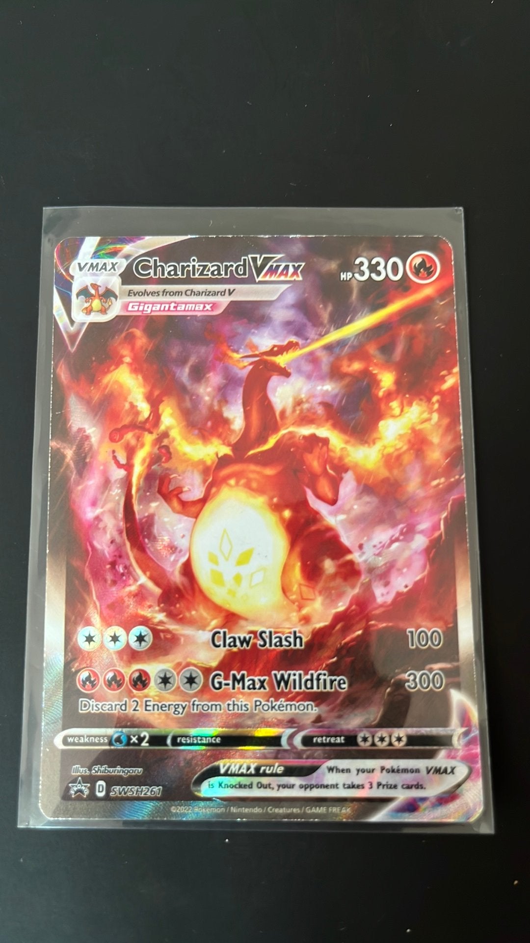 Charizard vmax, conditie excellent, Ophalen, Zo goed als nieuw