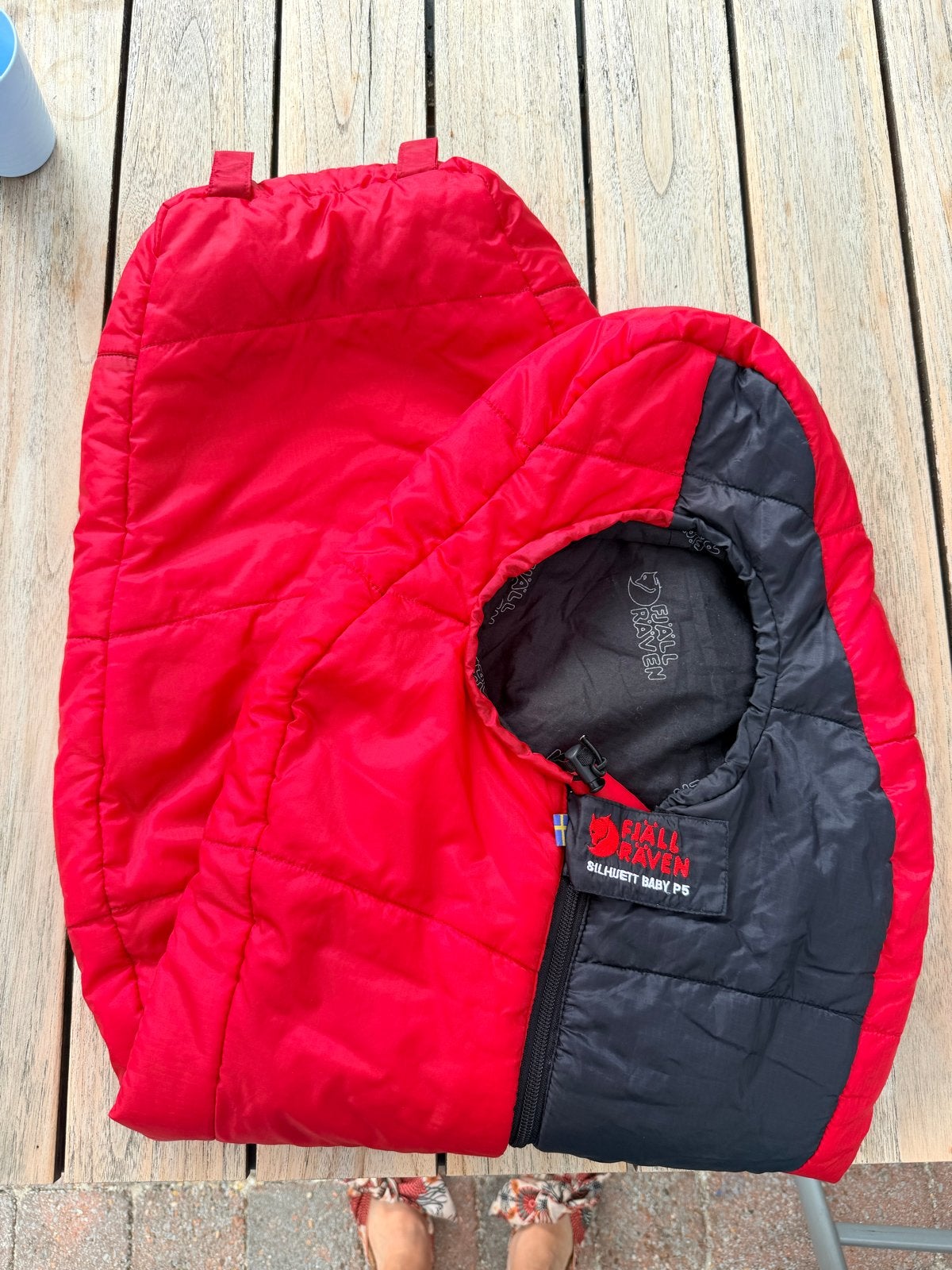 Fjällräven Slaapzak baby P5 - Zo goed als nieuw, Zo goed als nieuw, Gevoerd, Rood, Slaapzak
