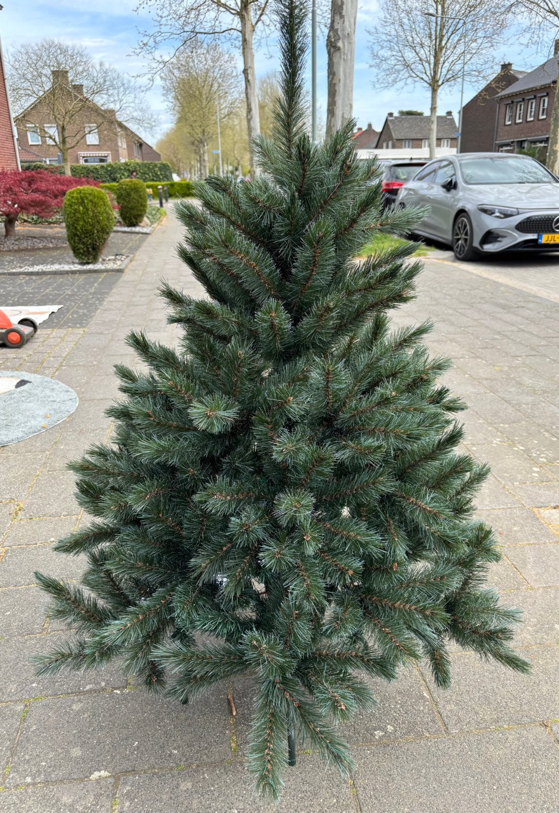 Kerstboom intratuin hoogte 120 cm, Ophalen, Zo goed als nieuw