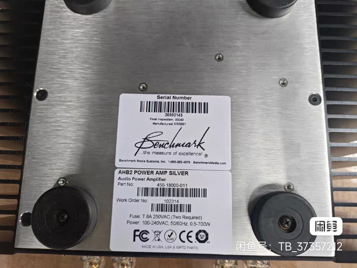 Benchmark ahb 2, Ophalen of Verzenden, 120 watt of meer, Overige merken