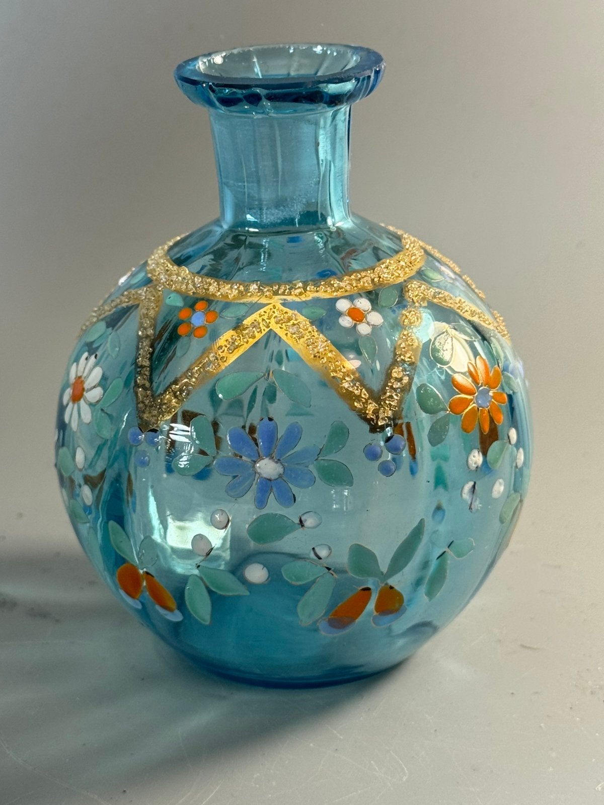 antieke glazen Jugendstil vaas, Antiek en Kunst, Ophalen of Verzenden