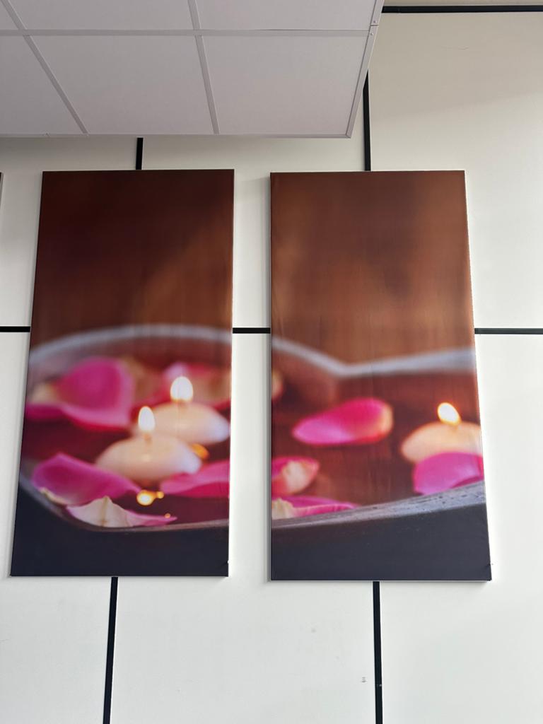 Werk aan de Muur posters 1 bij 2 meter 2 stuk, Ophalen