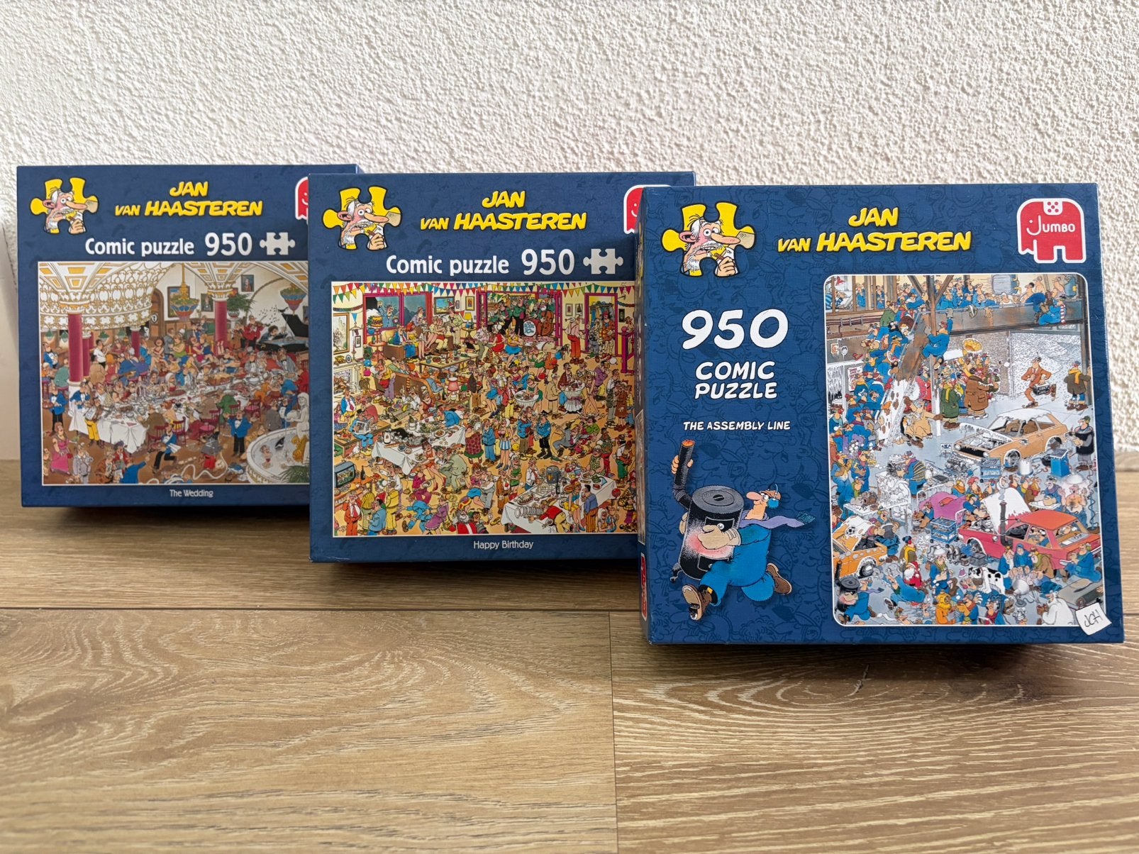 3 Jan van Haasteren puzzels  - 950 stukjes, Ophalen, 500 t/m 1500 stukjes, Zo goed als nieuw, Legpuzzel