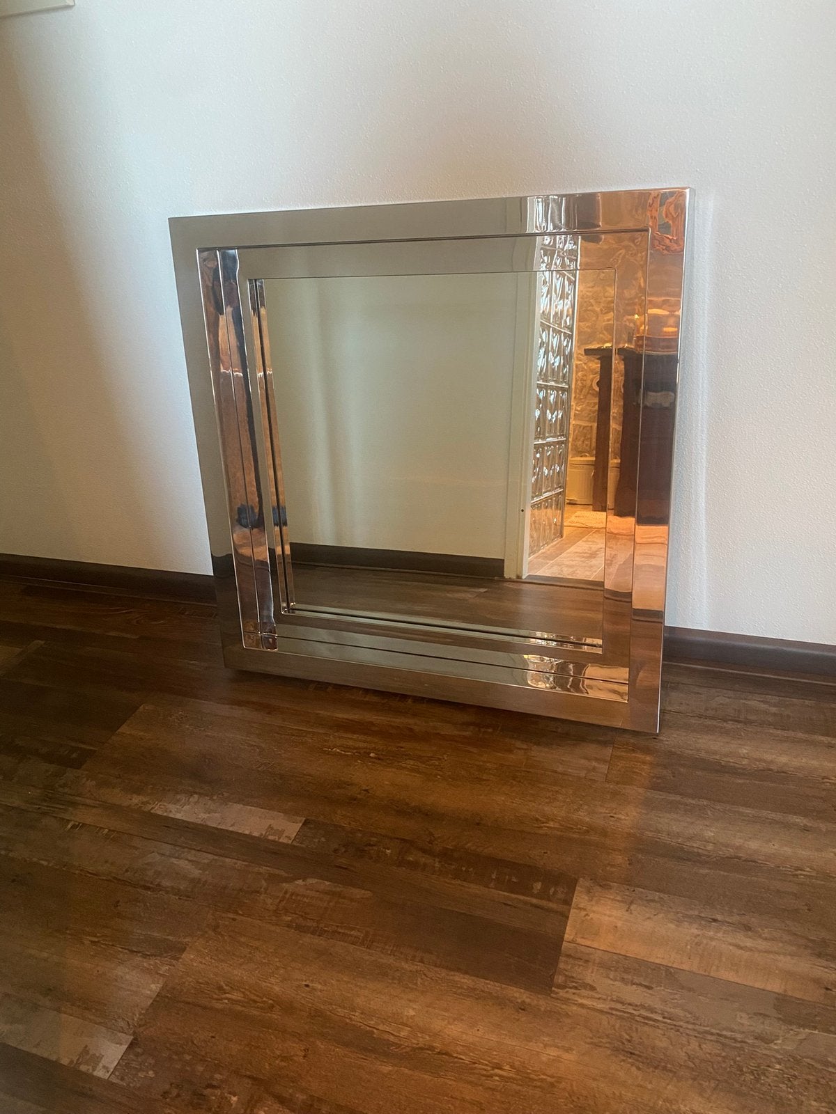 Luxe zware spiegel, Huis en Inrichting, Woonaccessoires | Spiegels, Ophalen, Rechthoekig, Minder dan 100 cm