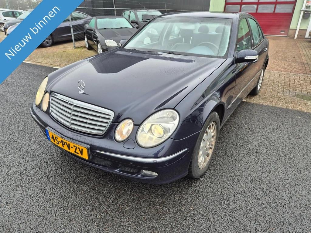 Mercedes-Benz E-klasse 280 CDI Elegance Automaat Navi Lmv Na, Auto's, Automaat, Gebruikt, Zwart, Blauw
