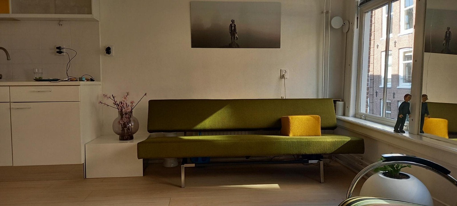 Martin Visser Spectrum BR03 slaapbank in zeer goede staat, Huis en Inrichting, 150 tot 200 cm, Driepersoons, 75 tot 100 cm, Ophalen of Verzenden