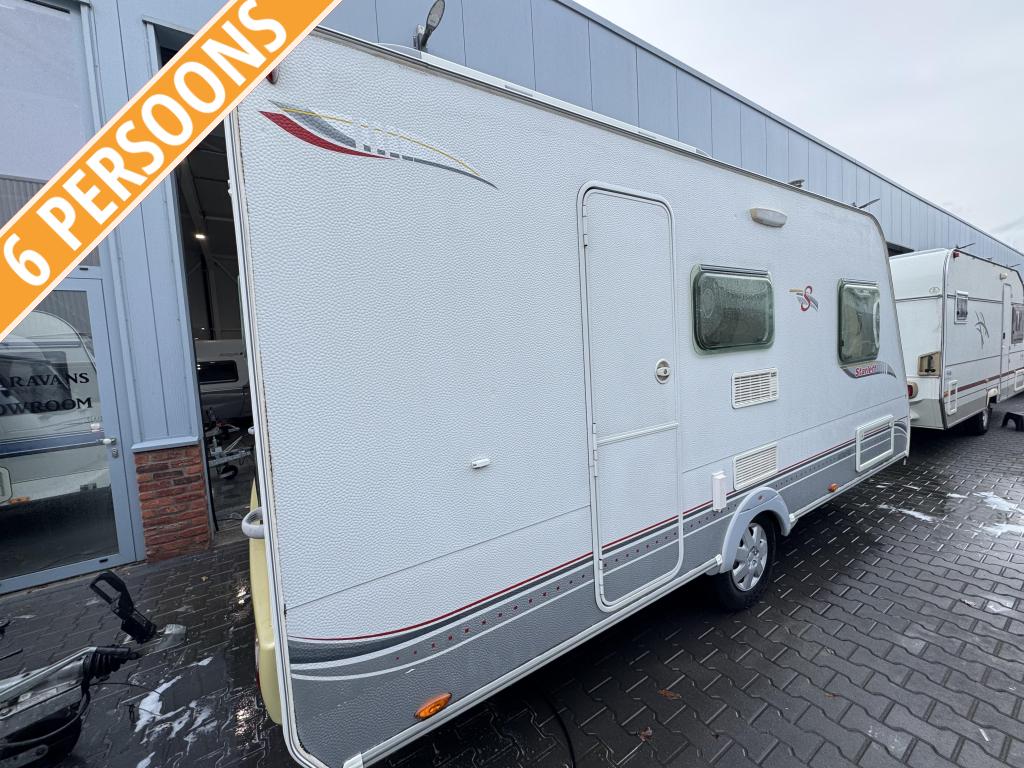 Sterckeman Starlett 470 PE / 6 persoons / voortent, Dwarsbed, Sterckeman, Bedrijf, Treinzit