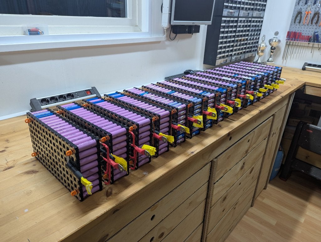 19 kWh DIY 18650 thuis-batterij voor 85% afgebouwd, Ophalen, Gebruikt, Oplaadbaar
