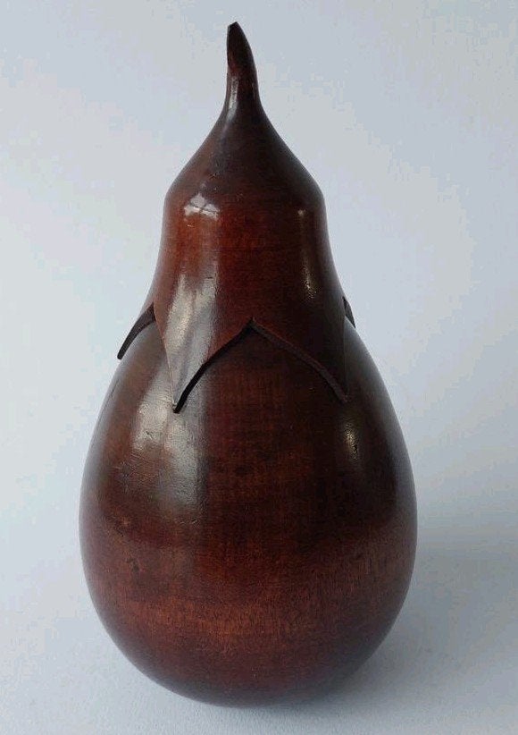 Antieke theebus 19e eeuw tea caddy aubergine mahonie hout, Antiek en Kunst, Hout, Doos, Ophalen of Verzenden, 18 cm