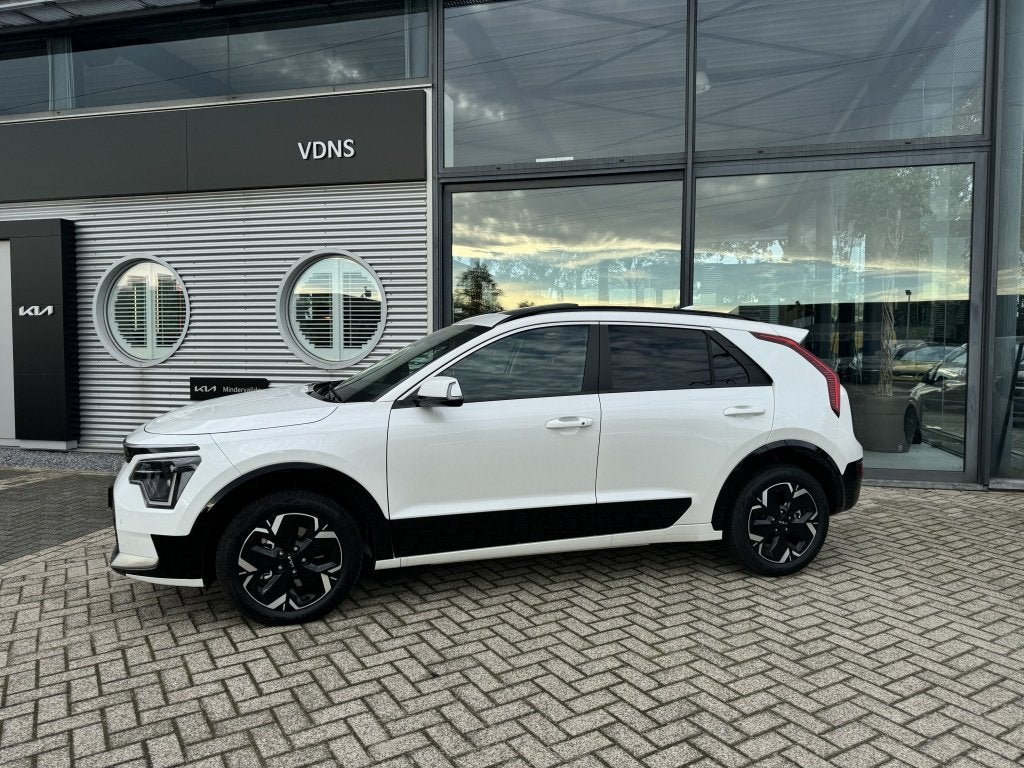 Kia Niro EV DynamicPlusLine 64.8 kWh ZEER COMPLEET, Auto's, 0 cilinders, Gebruikt, Met garantie (alle), 1657 kg