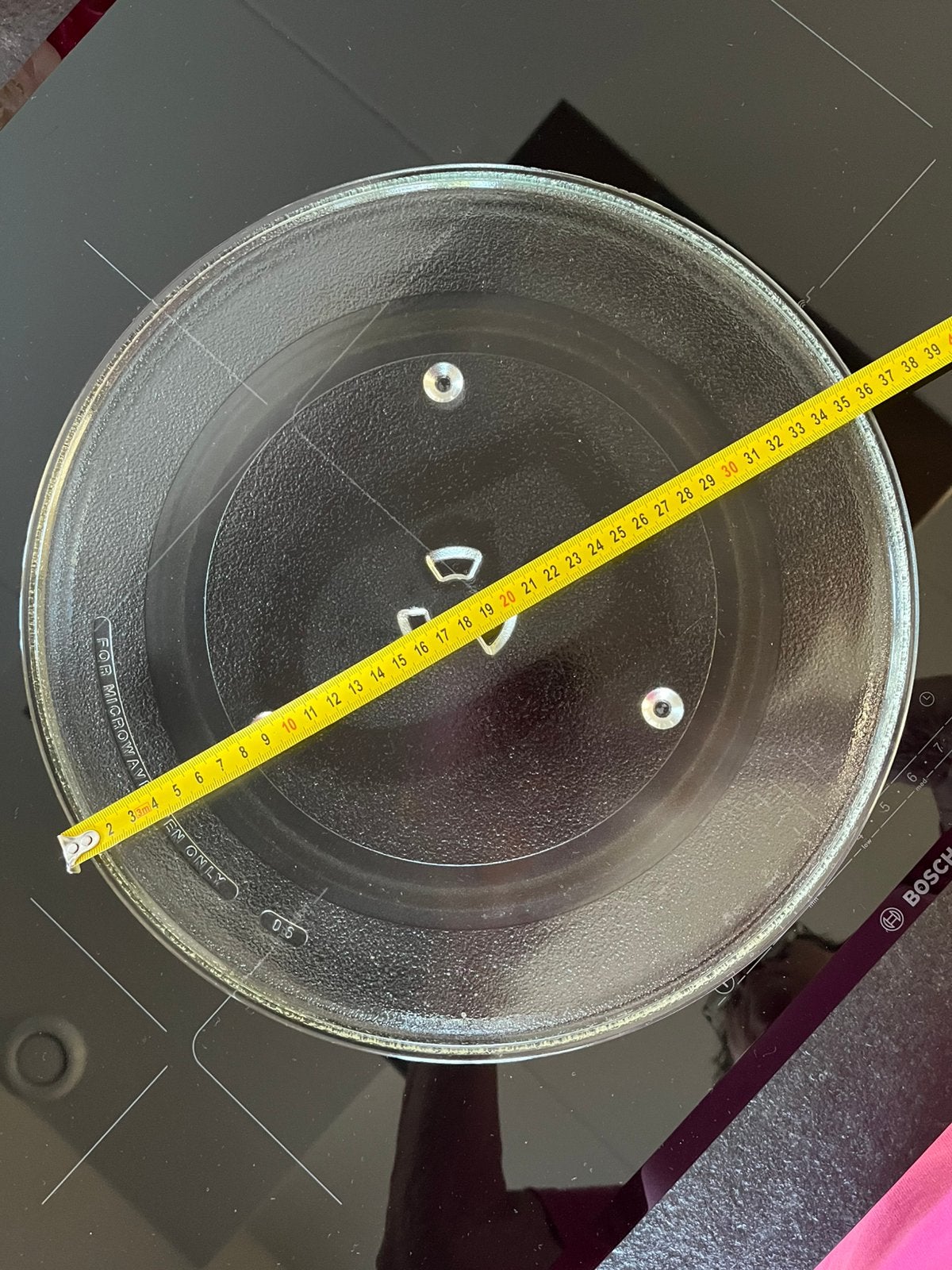 Glazen Combimagnetron draaischaal in perfecte staat., Ophalen of Verzenden, Zo goed als nieuw